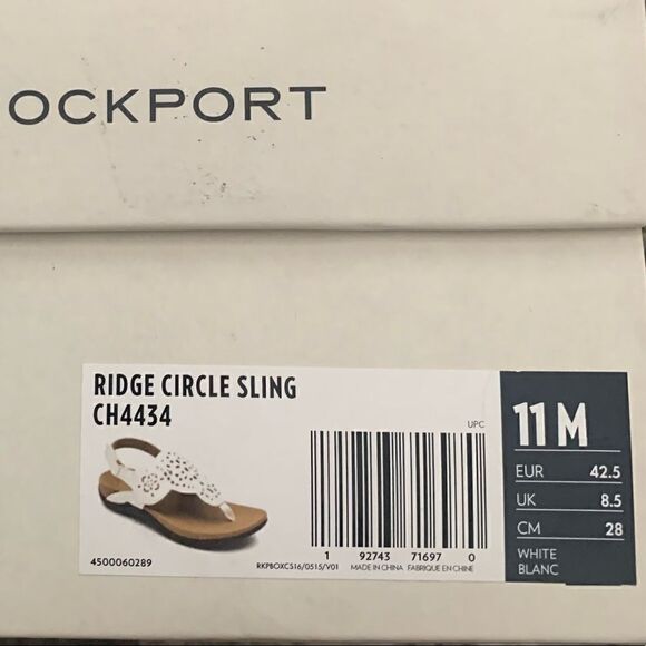 Rockport ridge circle sling back lightweight cushioned sandal size 11, NWT - Picture 9 of 14
